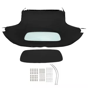 For Mazda MX-5 Miata 2006-2014 Black Convertible Soft Top W/Heated Glass Window - Foto 1 di 14