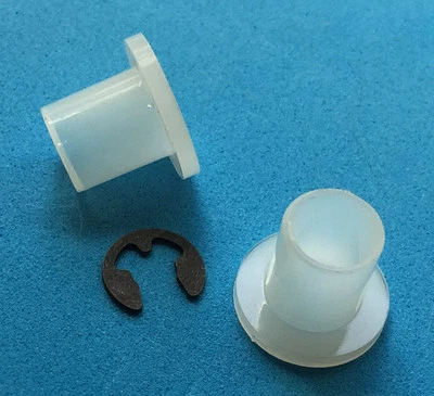 Datsun 280ZX Accelerator Linkage Bell Crank Bushings & Clip Set 1979-83 OEM NEW! - Image 1 of 2