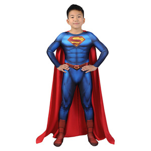 Superman and Lois Clark Kent Kinder Kostüm Cosplay Overall 3D bedruckt Zentai