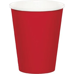 24CT 9OZ Red Paper Cups by Creative Converting hot / cold - Picture 1 of 1