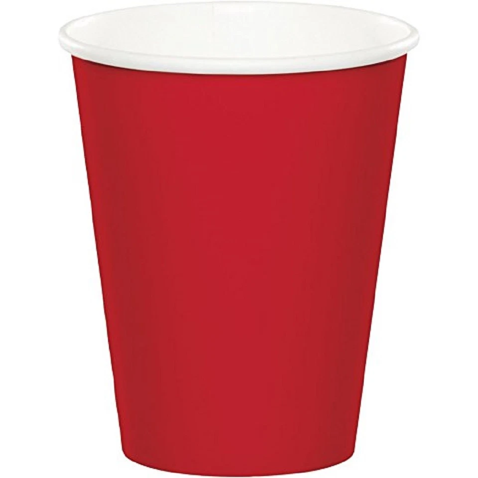 24CT 9OZ Red Paper Cups by Creative Converting hot / cold - Image 1 of 1
