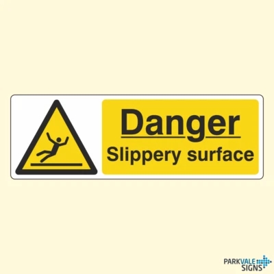 LASTING IMPRESSIONS (SIGNS) LIMITED Insegne superficiali scivolose Pericolo