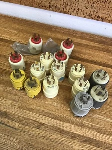 (One) NEMA L18-20P, 20 Amp, 120/208Volt, 4 Wire, Devices, Male Cord Cap - Picture 1 of 5