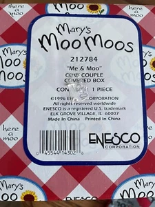 Mary's Moo Moos # 212784 Me and Moo Cow Couple Covered Box - Picture 1 of 1
