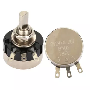 Single Turn Potentiometer Linear Rotary Poti Carbon Film Resistor 5K Ohm 2W - Picture 1 of 8