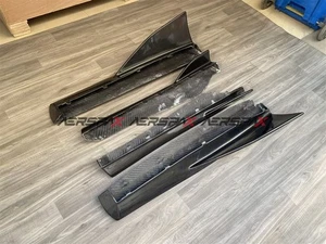 For McLaren 540C 570S 570GT 2016-2021 Real Carbon Fiber Side Skirt Body 4PCS - Picture 1 of 11