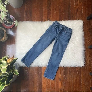Boys Straight Leg Jeans Medium Dark Wash - Picture 1 of 3
