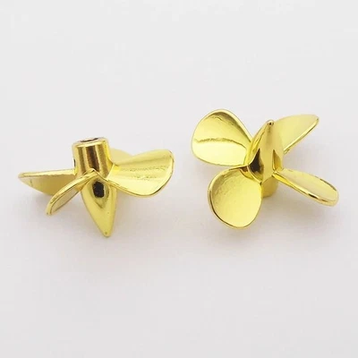 1PC 4-Blades Metal Propeller 3mm M3 26mm Submerged RH LH Prop for RC Boat Scale - Image 1 of 4