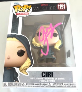 FREYA ALLAN FIRMADO AUTOGRAFIADO NETFLIX THE WITCHER CIRI FUNKO POP RARO CERTIFICADO DE AUTENTICIDAD BAJO - Imagen 1 de 3