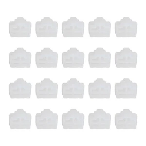 0.5 Inch RJ45 Dust Plug, 20 Pcs Anti Dust Plug Cover Female End, Clear - Zdjęcie 1 z 6