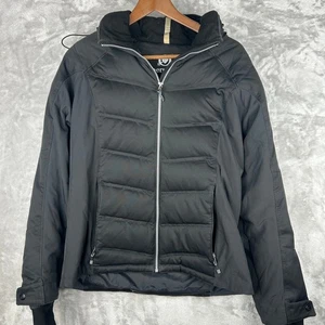 Obermeyer Daunen gefütterte Jacke Damen Größe 12 schwarz Wintermantel - Bild 1 von 10
