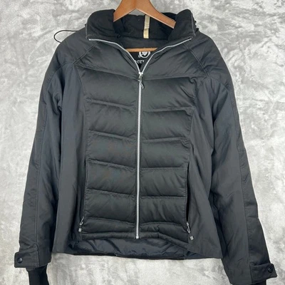 Chaqueta acolchada de plumón Obermeyer para mujer talla 12 abrigo de invierno negro Foto 1 de 4
