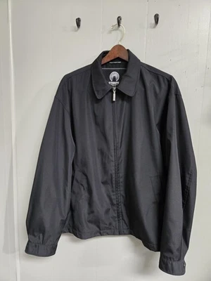 Weatherproof Jacket Mens XL Black Zip Front Polyester Lined Pockets Classic - Image 1 of 4