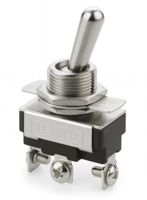 LEVSEB KFZ Kippschalter SPST 3 Pin Ein/Aus/Ein Schalter DC 12V 24V AC 10A 250V 15A 125V