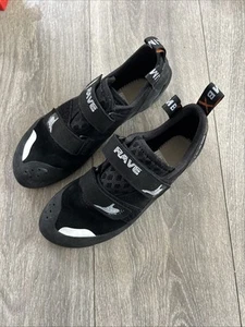 Climb X Rave Rock Strap Climbing Shoes, Phantom Black, US Women's Size 9.5 - Picture 1 of 7