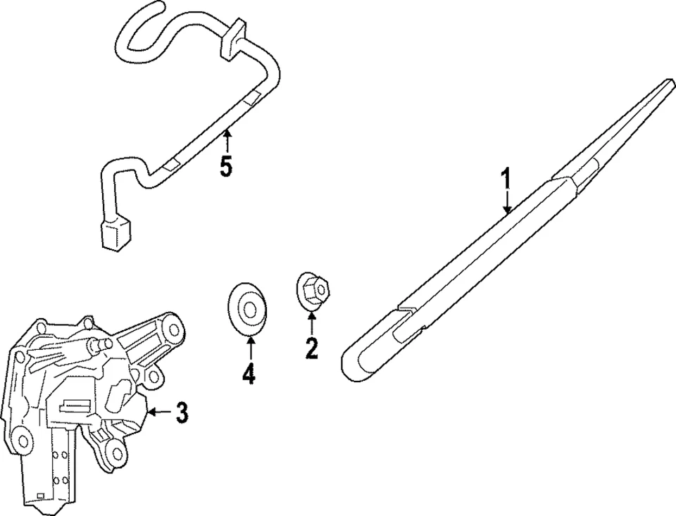 Genuine Nissan Wiper Arm 28780-6TA1B - Image 1 of 1