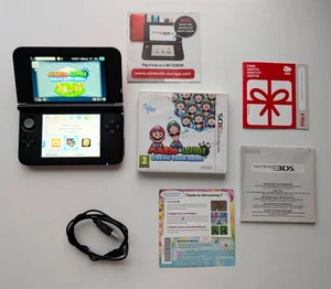 Nintendo 3DS XL Red PAL + Mario Game + 4GB Memory Card + Cable UK Seller - Picture 1 of 11