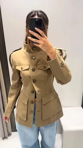 ZARA JACKE MIT SCHULTERLASCHEN UND TASCHEN M REF 4341/718/506 - Bild 1 von 8