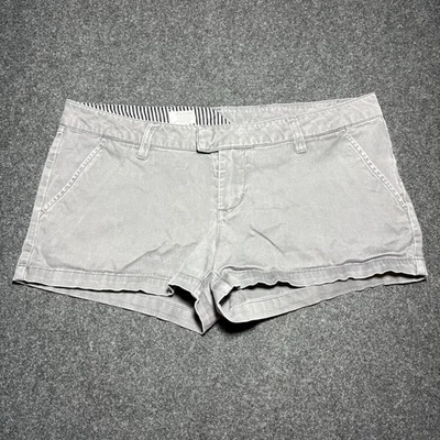 Vintage Volcom Shorts Booty Low Rise Black Chino Micro Mini Grunge Size 7 Y2K - Image 1 of 4