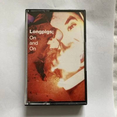 LONGPIGS On and On  CASSETTE SINGLE 1996 Mother Records MUMSC74 *RARE** - Image 1 of 4