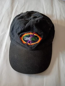 Vintage Game Crazy Black Strapback Dad Hat Used Video Game Store Hollywood Video - Picture 1 of 6