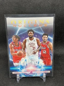 2023-24 Panini Origins Nucleus #3 Tobias Harris Tyrese Maxey Joel Embiid - Picture 1 of 2