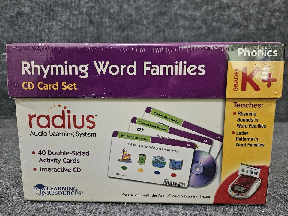 Learning Resources Rhyming Word Families CD Card Set - Image 1 of 4