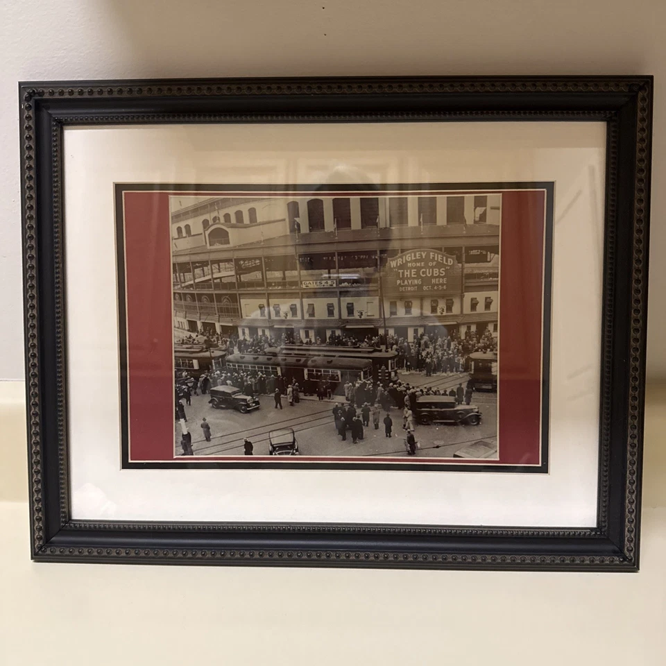 Iconic Wrigley Field - Front Entrance 1935 World Series - Sports Room Wall Decor - Image 1 of 4