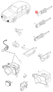 Original GM/OPEL 24454625 Blinkschalter ohne Tempomat Signum Vectra C Neu - Bild 1 von 7
