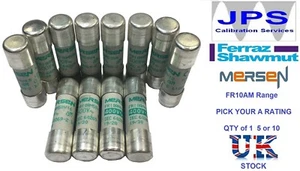 FR10AM50V Ferraz Shawmut Mersen Fuses 10x38mm Pick Your A Rating Type aM x1/5/10 - Picture 1 of 16