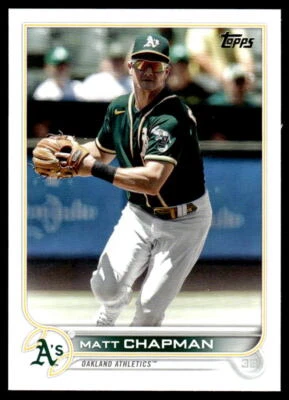 Matt Chapman 2022 Topps Series 1 # 176 Advanced Stats /300 Oakland Athletics - Image 1 of 2