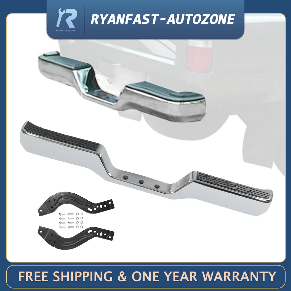 NUEVO Conjunto de parachoques trasero cromado apto para camioneta Toyota 1989-1995 Foto 1 de 4