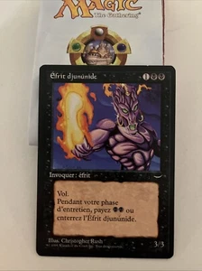 MTG Junun Efreet Arabian Nights Rare Italian Language NM  bellissima carta. EC-2 - Picture 1 of 6