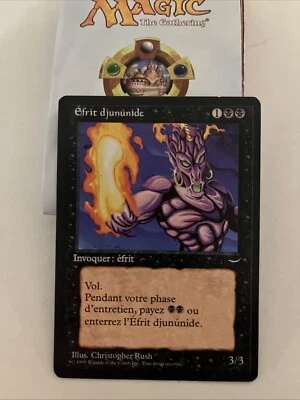 MTG Junun Efreet Arabian Nights Rare Italian Language NM  bellissima carta. EC-2 - Image 1 of 4