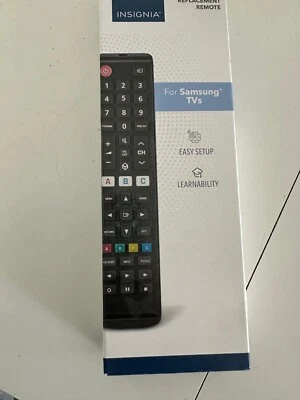 Insignia- Replacement Remote for SAMSUNG TVs - Black NS-RMTSAM21 NEW OPEN BOX - Image 1 of 3