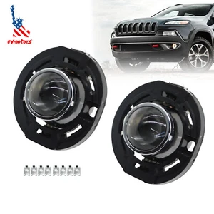 Fit For 2014 2015-2020 Dodge Durango 1 Pair Clear Lens Bumper Fog Light Lamp - Picture 1 of 10