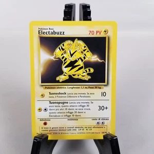Pokemon ELECTABUZZ 20/102 Base Set Rare Card - ITALIAN -Never Played - NM/M - Picture 1 of 5