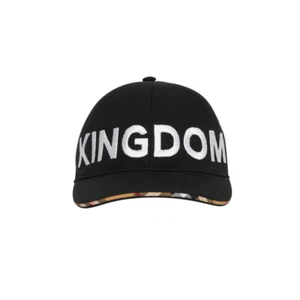 BURBERRY 🤩 Authentic The Kingdom lettering embroidered baseball cap S MadeItaly - Picture 1 of 14