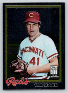 2001 Topps Chrome Through the Years Reprints #26 Tom Seaver 78 (ref 220219)