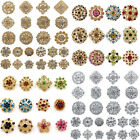 72pc/Set Mixed Pin Crystal Brooch Vintage Style DIY Wedding Party Clothing Decor