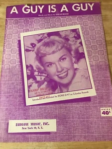 1952 DORIS DAY A Guy Is A Guy Noten CALAMITY JANE SCHAUSPIELERIN - Bild 1 von 5