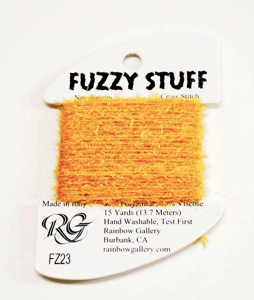 FUZZY STUFF GOLD #23 Stitching Fiber 15 Yards Needlepoint Thread Rainbow Gallery - Image 1 of 1