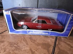 Anson Classic Ford 1963 Thunderbird 1:18 Diecast Car Red New in Box - Picture 1 of 4