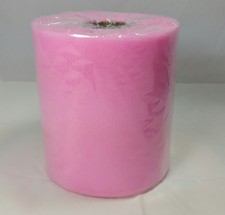TULLE 12,5 CM ROTOLO BOBINA 100 MT ROSA DECORAZIONI BOMBONIERE MATRIMONIO