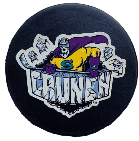 SYRACUSE CRUNCH AHL IN GLAS CO CORP. LTD VINTAGE HOCKEY PUCK MADE IN CANADA Cover