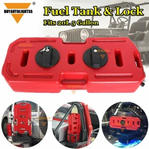Fuel Tank Can Gas Container Backup w/ Lock 20L 5 Gallon for Jeep Offroad SUV ATV - Picture 1 of 20