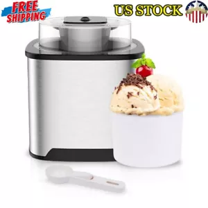 Electric Ice Cream Maker 2 Quarts Kids Gelato Sorbet Frozen Yogurt Machine New - Picture 1 of 8