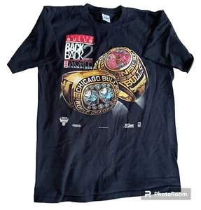 Chicago Bulls Back to Back World Champs T-Shirt 1991-1992 Gr. L Einzelnaht - Bild 1 von 13