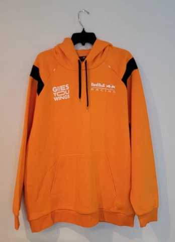 Red Bull Racing Hoodie Max Verstappen Formula 1 F1 Men Sweatshirt Sz 2XL Orange Cover