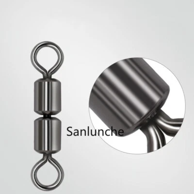 50/100PCS High Speed 2 Roller Swivels 2 Bead Rolling Chain Swivel Fishing Tool - Image 1 of 4